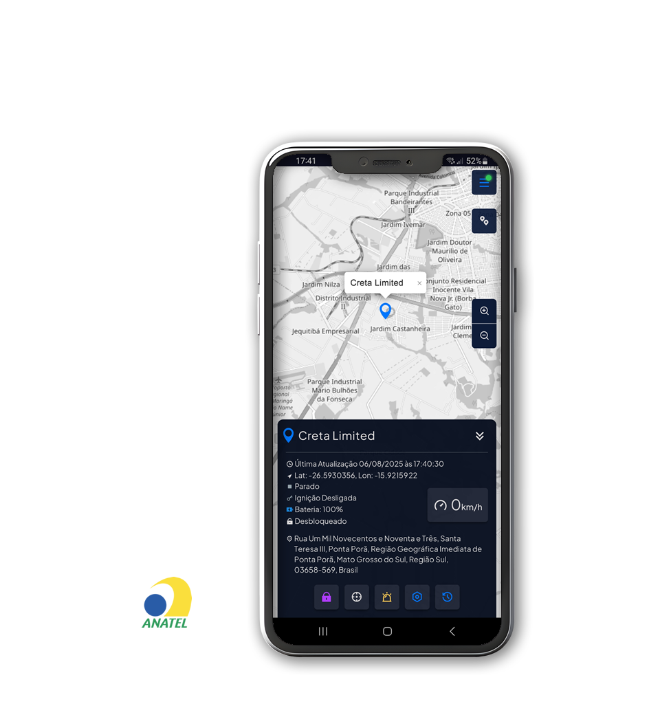 Aplicativo de Rastreamento geoblock
