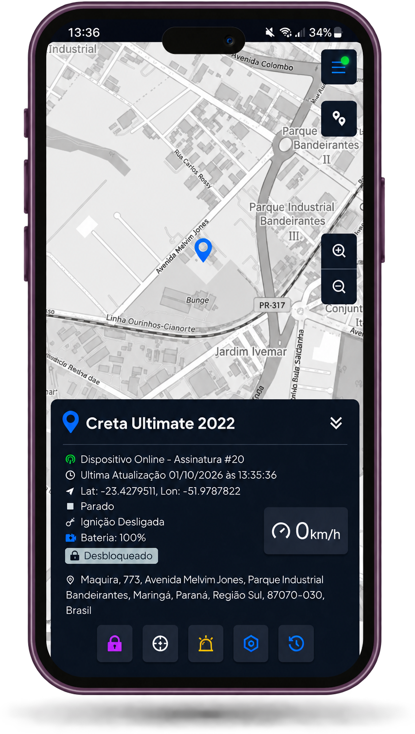 Aplicativo Geoblock - Rastreamento e Bloqueio